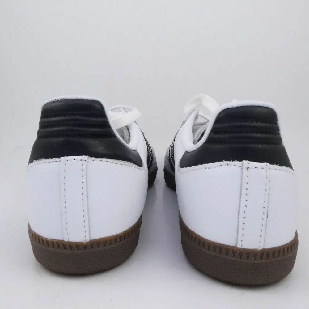adidas Originals Women's US 5 Samba OG Trainers Youth 4 White/Black B75806 - Picture 6 of 10